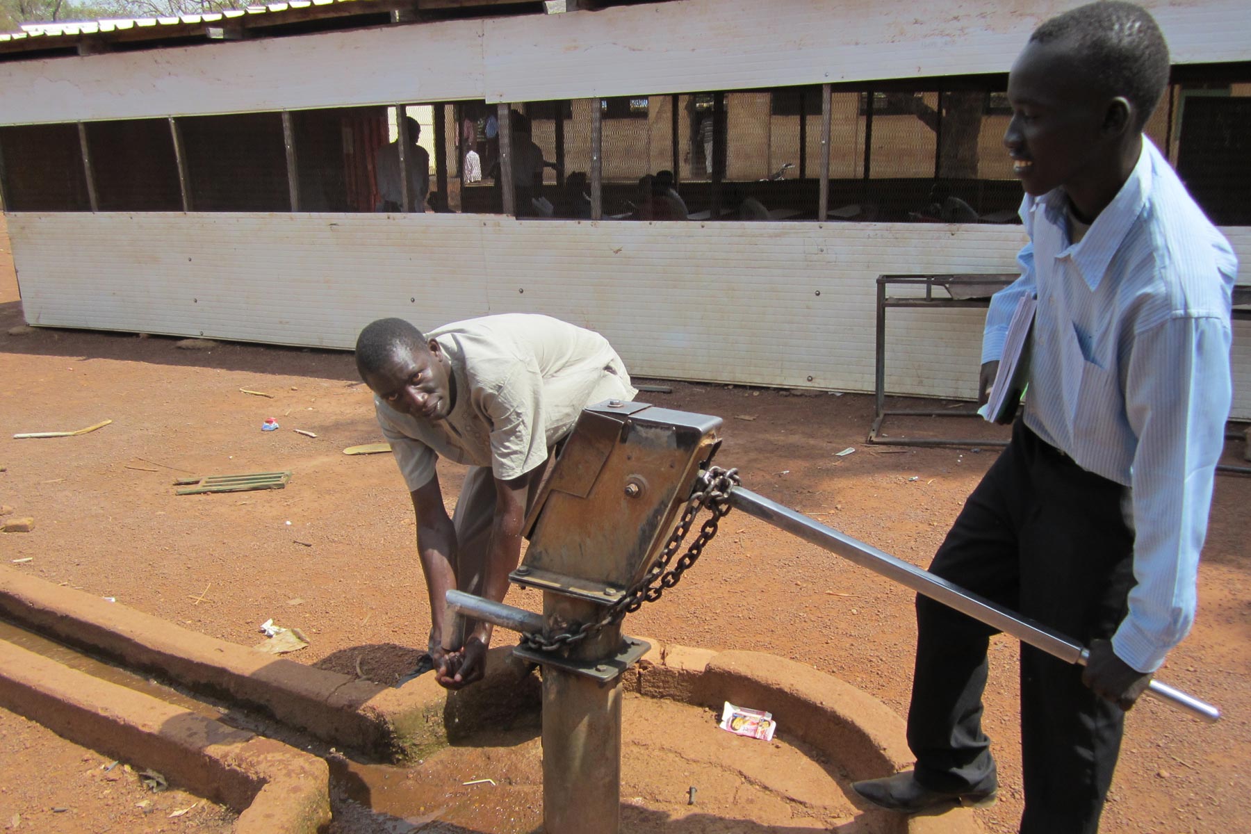 Wells providing much needed clean water in South Sudan